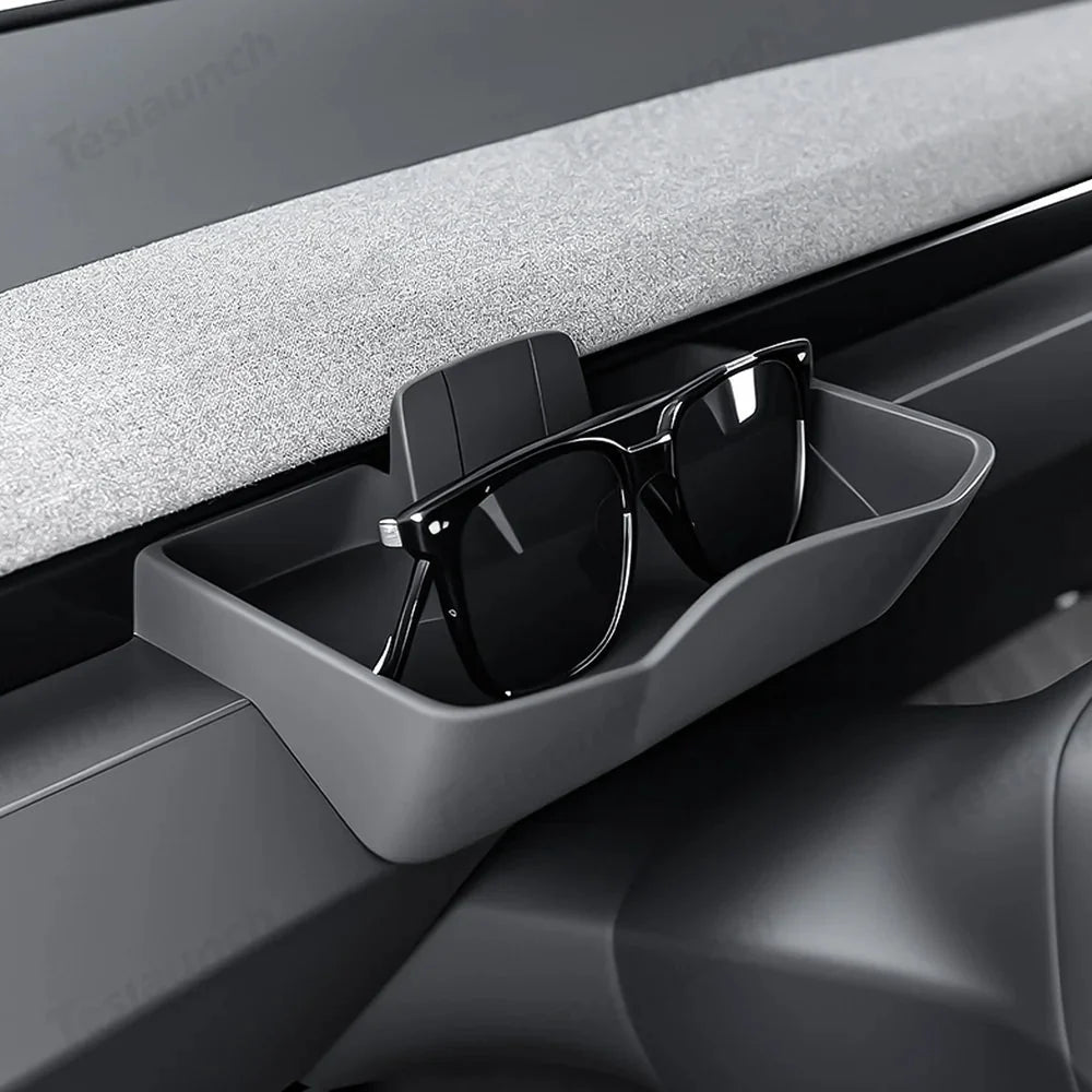 Dashboard Storage Tray & Multi-Use Holder for Tesla Model Y Juniper 2025+/Model 3 Highland 2024+