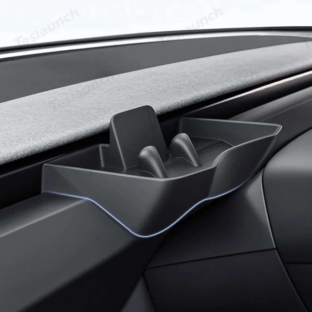Dashboard Storage Tray & Multi-Use Holder for Tesla Model Y Juniper 2025+/Model 3 Highland 2024+