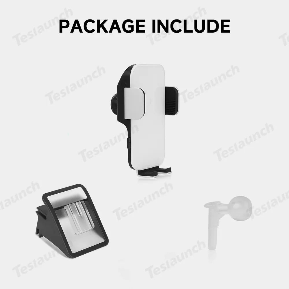 Dashboard Phone Holder with Solar Auto Clamp for 2026 New Tesla Model Y Standard