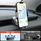 Dashboard Phone Holder with Solar Auto Clamp for 2026 New Tesla Model Y Standard