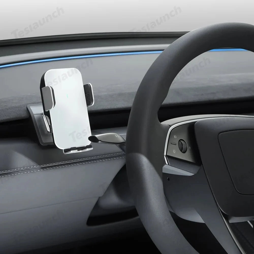 Dashboard Phone Holder with Solar Auto Clamp for 2026 New Tesla Model Y Standard