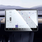 Dashboard Screen & Second Row Seat Screen Protector Tempered Film Fully Covers For Tesla 2024+ Model 3 Highland