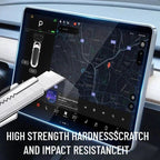 Dashboard Screen & Second Row Seat Screen Protector Tempered Film Fully Covers For Tesla 2024+ Model 3 Highland