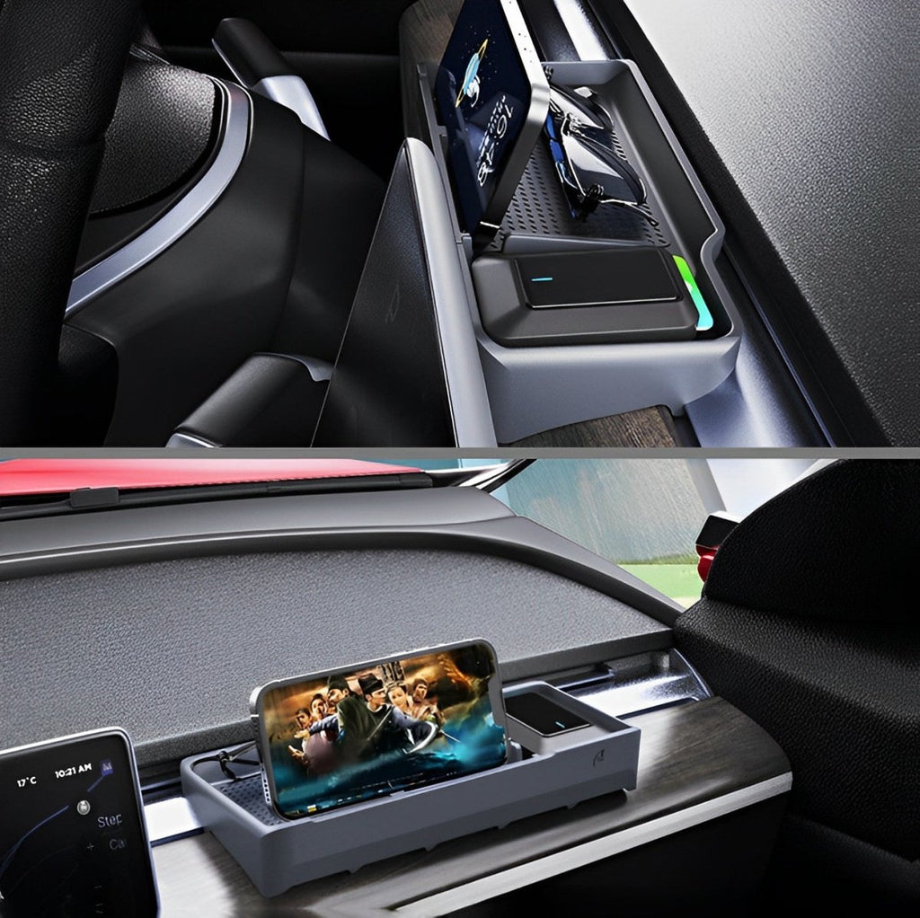 Dashboard Silicone Organizer - Storage Box for Tesla Model 3/Y (2017-2024)