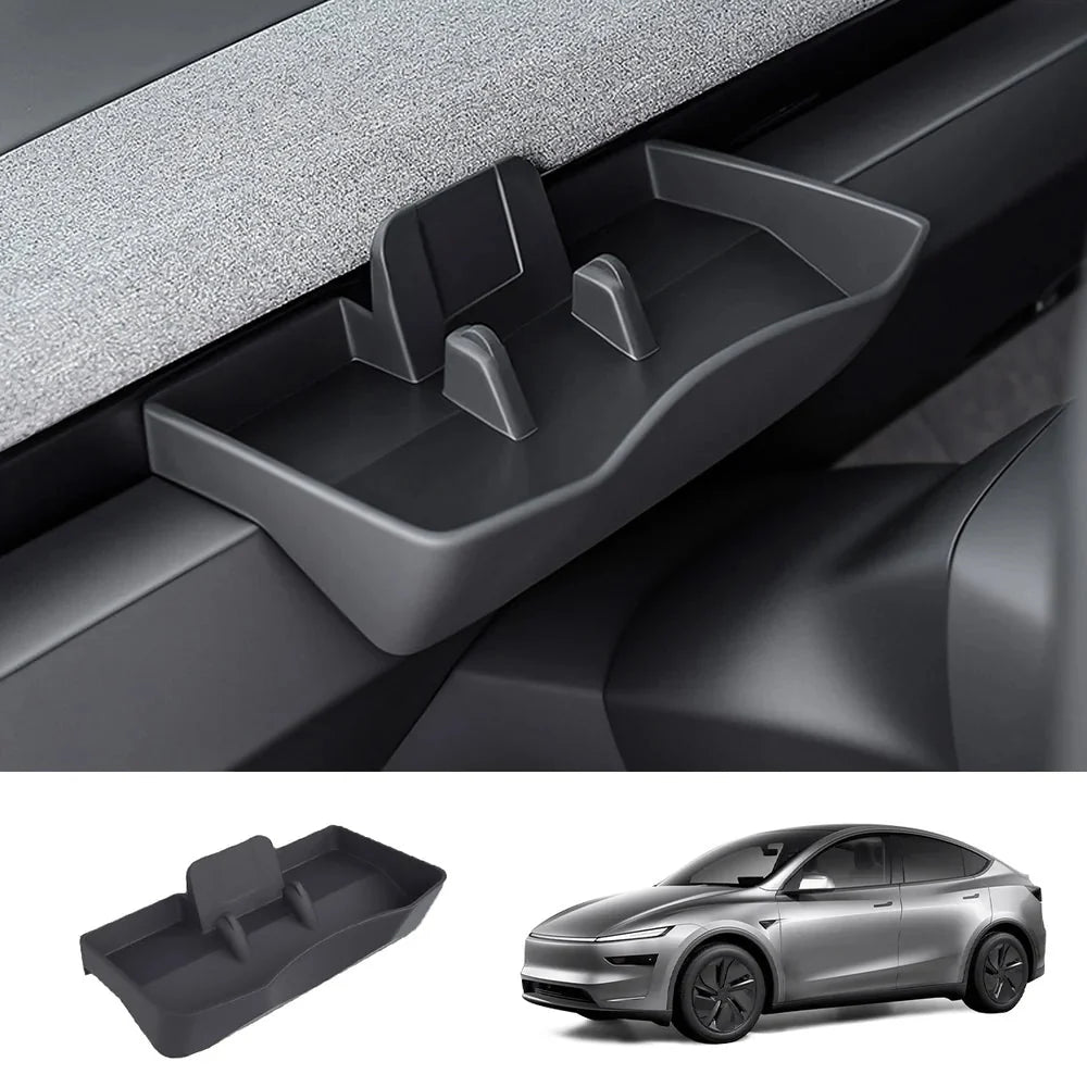 Dashboard Storage Tray & Multi-Use Holder for Tesla Model Y Juniper 2025+/Model 3 Highland 2024+