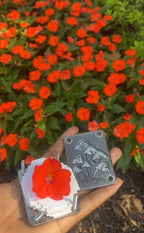 Miroken | Mini Flower Press | Compact Botanical Keepsake Maker | Portable Craft Tool