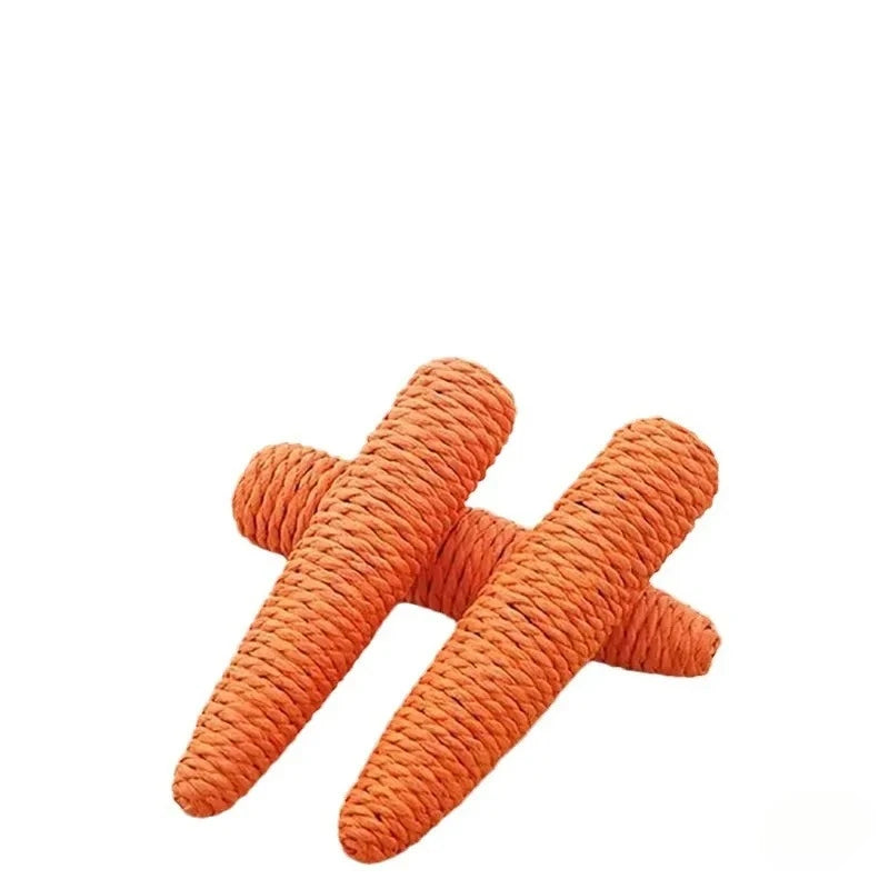 Miroken Catnip Carrot Teething & Scratch Toy