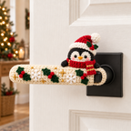 Handcrafted Holiday Friends Door Handle Covers