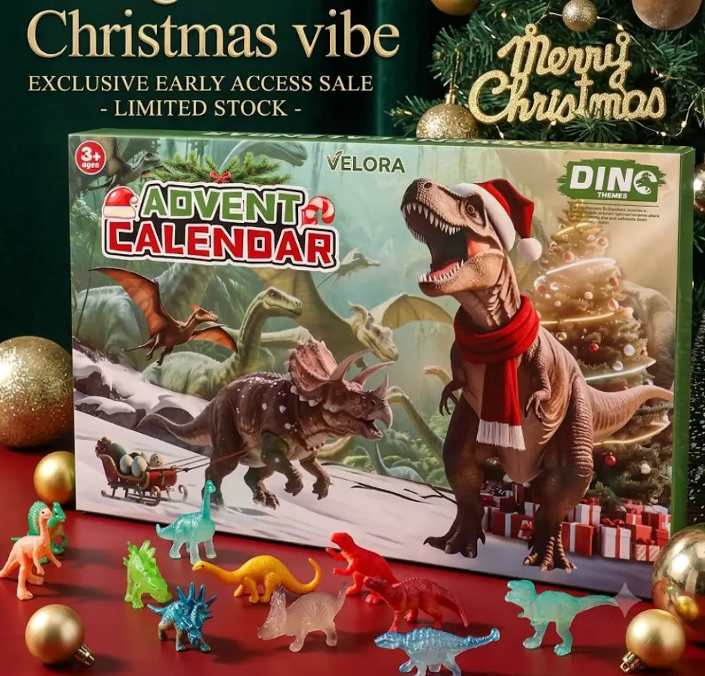 Dinosaur Advent Calendar 2026 - 24 Dinosaur Figurines