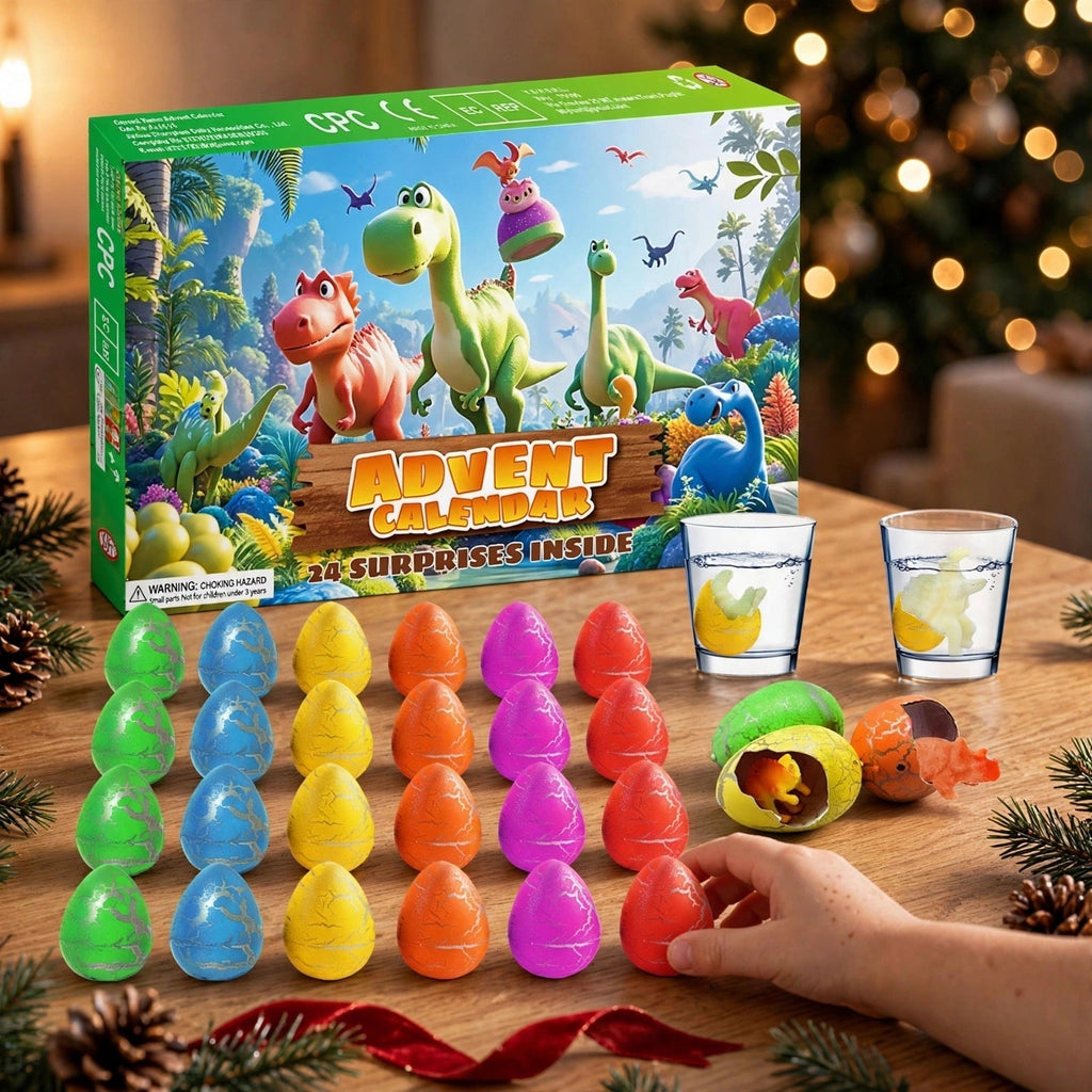 Dinosaur Egg Advent Calendar 2026 - 24 Dino Eggs that Hatch in Water