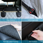 Dog Seat Cover For Pets 100% Waterproof For Tesla Model S3XY - Visible Mesh Window