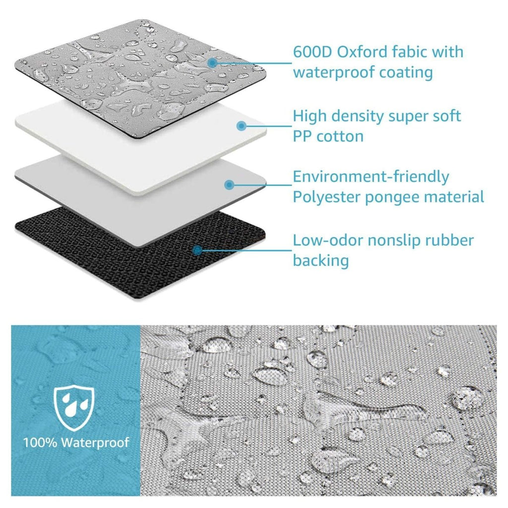 Dog Seat Cover For Pets 100% Waterproof For Tesla Model S3XY - Visible Mesh Window