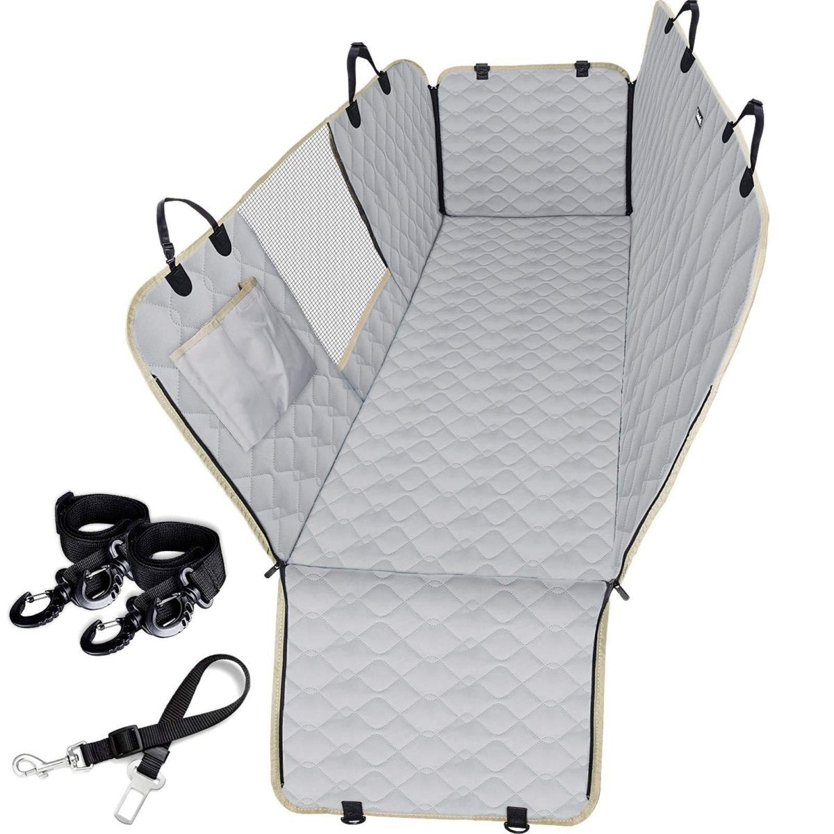 Dog Seat Cover For Pets 100% Waterproof For Tesla Model S3XY - Visible Mesh Window