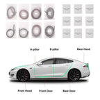 Door Seal Kit Soundproof Wind Noise Reduction Kit For Tesla All Models