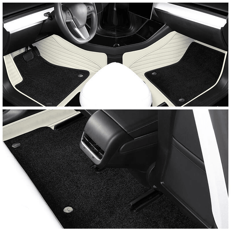 Double Layer With Blanket Floor Mat for Tesla Model Y 5 Seats Accessories (2020-2024)