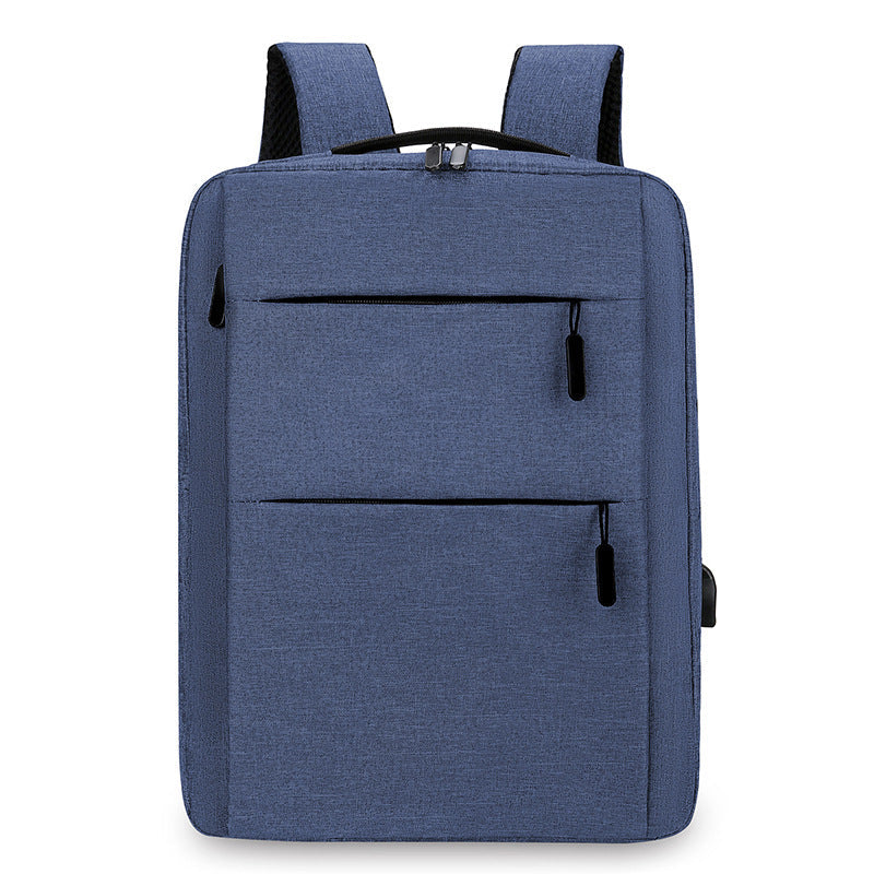 1Expandable canvas backpack with USB, up to 20 L, 16 inch