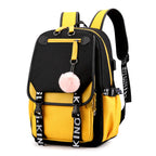 1Denim backpack, large capacity
