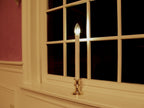 Wireless Window Candles with Remote Control and Timer - Set of 4, Brass