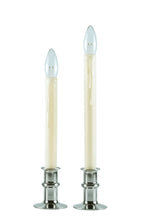Wireless Window Candles with Remote Control and Timer - Set of 4, Brass