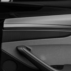 Dry Carbon Fiber Door Panel Trim Covers for Model Y Juniper
