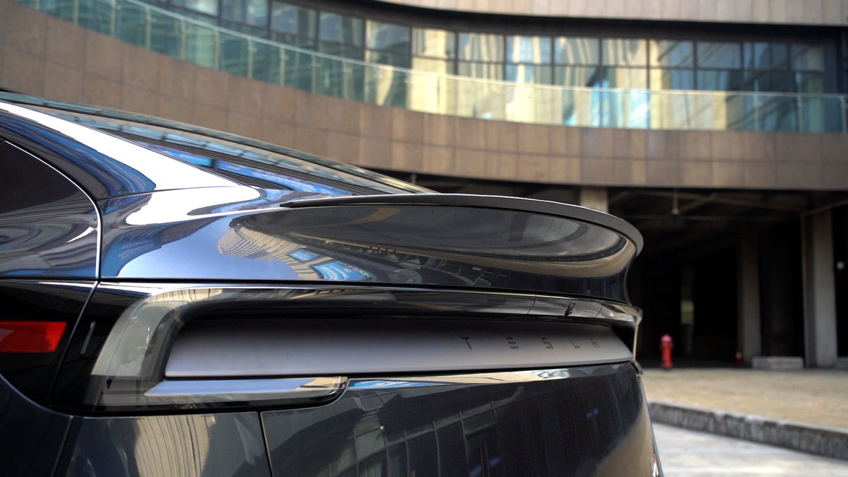 Dry Carbon Fiber Rear Trunk Spoiler for Tesla Model Y Juniper