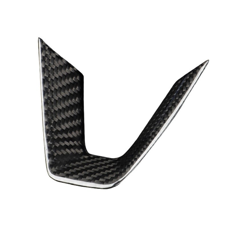TESERT Dry Carbon Fiber Steering Wheel V-Cover for Model 3 Highland & Y Juniper
