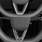 TESERT Dry Carbon Fiber Steering Wheel V-Cover for Model 3 Highland & Y Juniper