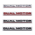 'Dual Motor' Decal Rear Trunk Emblem For Tesla All Model 3 Y S X