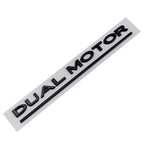 'Dual Motor' Decal Rear Trunk Emblem For Tesla All Model 3 Y S X