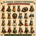 German Shepherd Advent Calendar 2026 - 24 German Shepherd Figurines