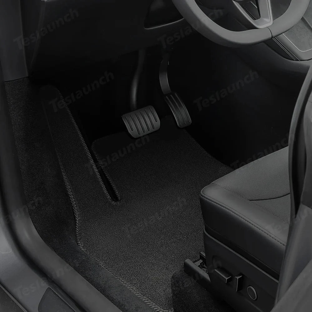 Durable Carpet-Style Floor Mats (3-Piece Set) for Tesla Model Y Juniper 2025+