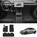 Durable Carpet-Style Floor Mats (3-Piece Set) for Tesla Model Y Juniper 2025+