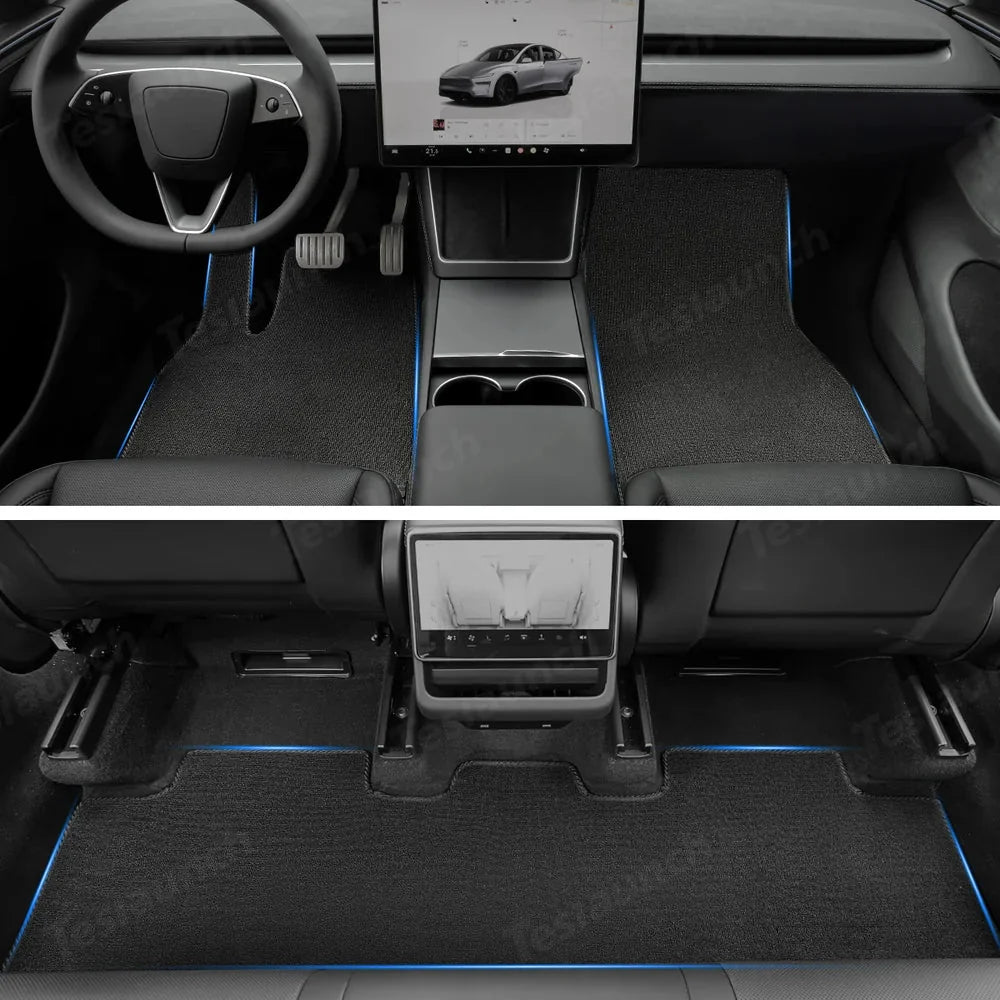 Durable Carpet-Style Floor Mats (3-Piece Set) for Tesla Model Y Juniper 2025+