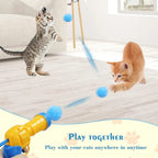 Pompom Launcher Cat Toy