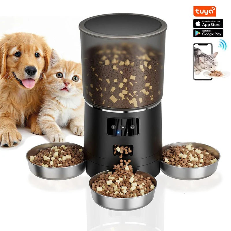 HEYBO 3-Bowl Automatic Cat Feeder