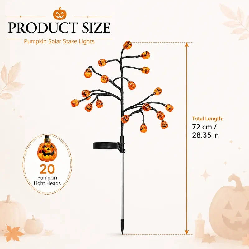 Solar Pumpkin Lights Light Up Your Halloween Yard