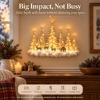 🎁Lighted Christmas Woodland Forest Wall Decor