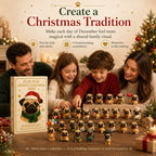 24-Day Pug Christmas Surprise Advent Calendar | 24 Unique Mini Pug Figures for Daily Holiday Reveals, Collecting & Display