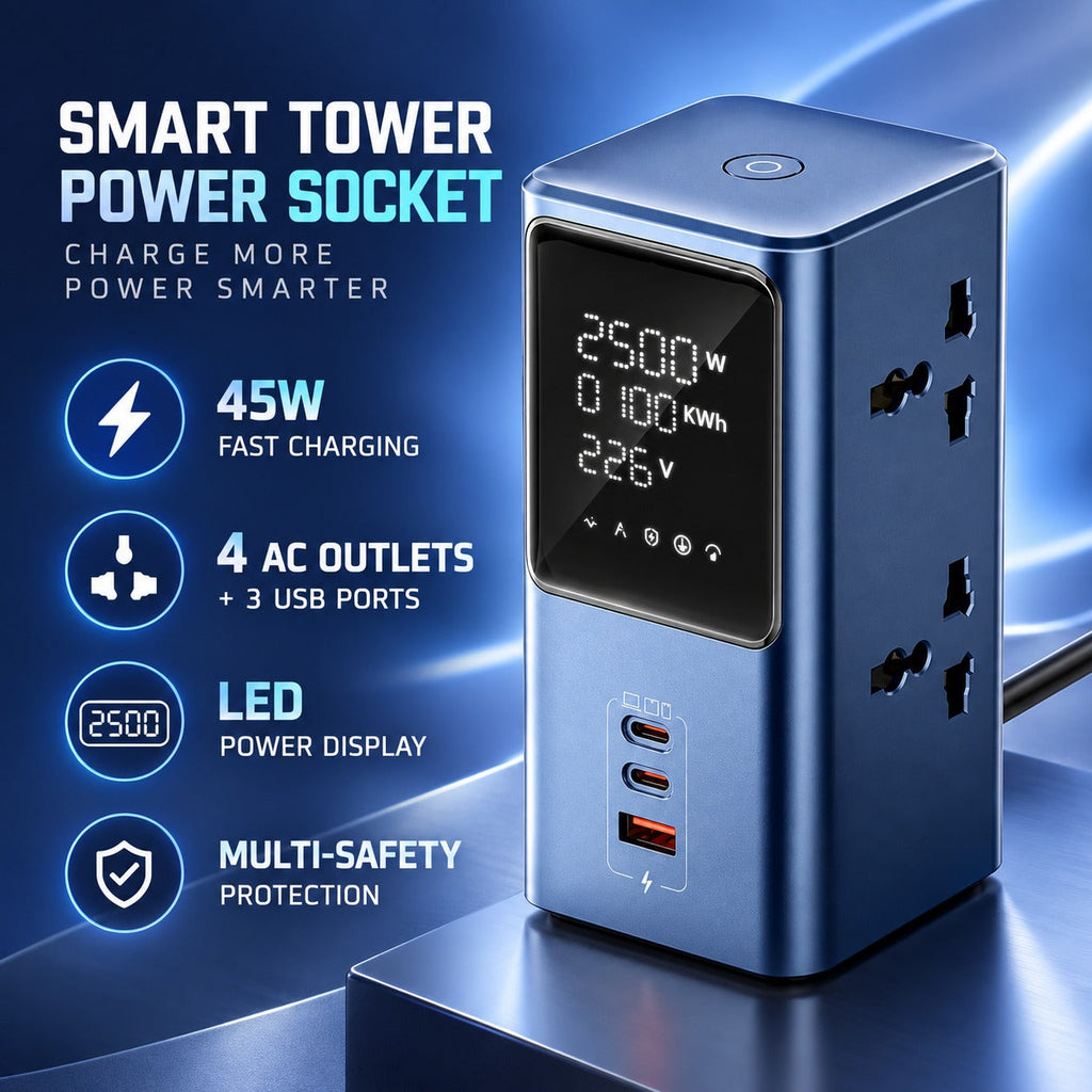 Charge Hub Pro All-in-One Charging Outlet Tower