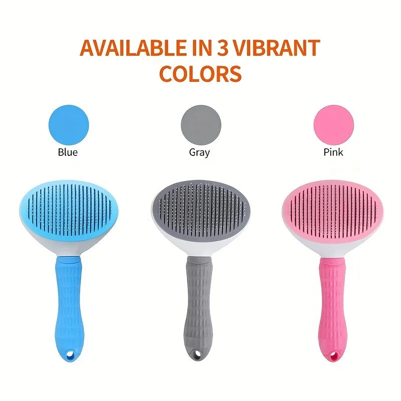 Self-Cleaning Pet Slicker Brush