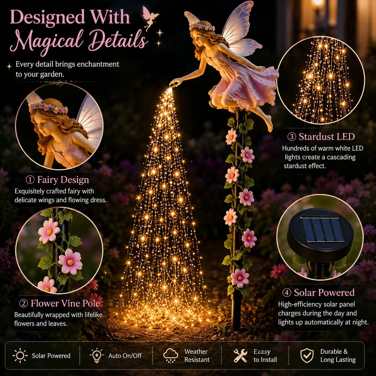 Fairy Sprinkling Magic Dust Garden Light