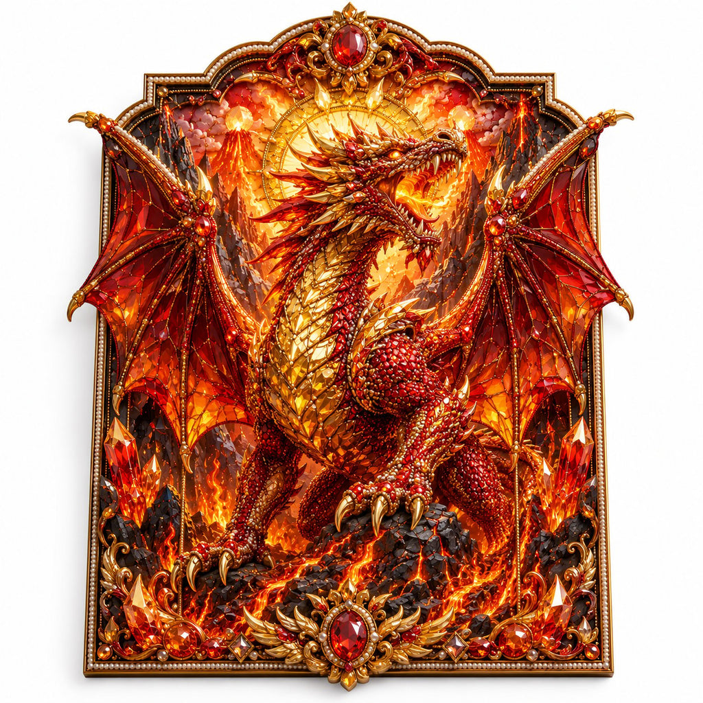 3D Layered Dragon Diamond Painting Kit