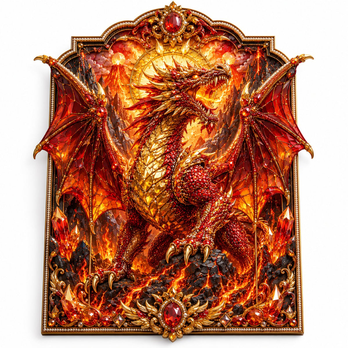 3D Layered Dragon Diamond Painting Kit