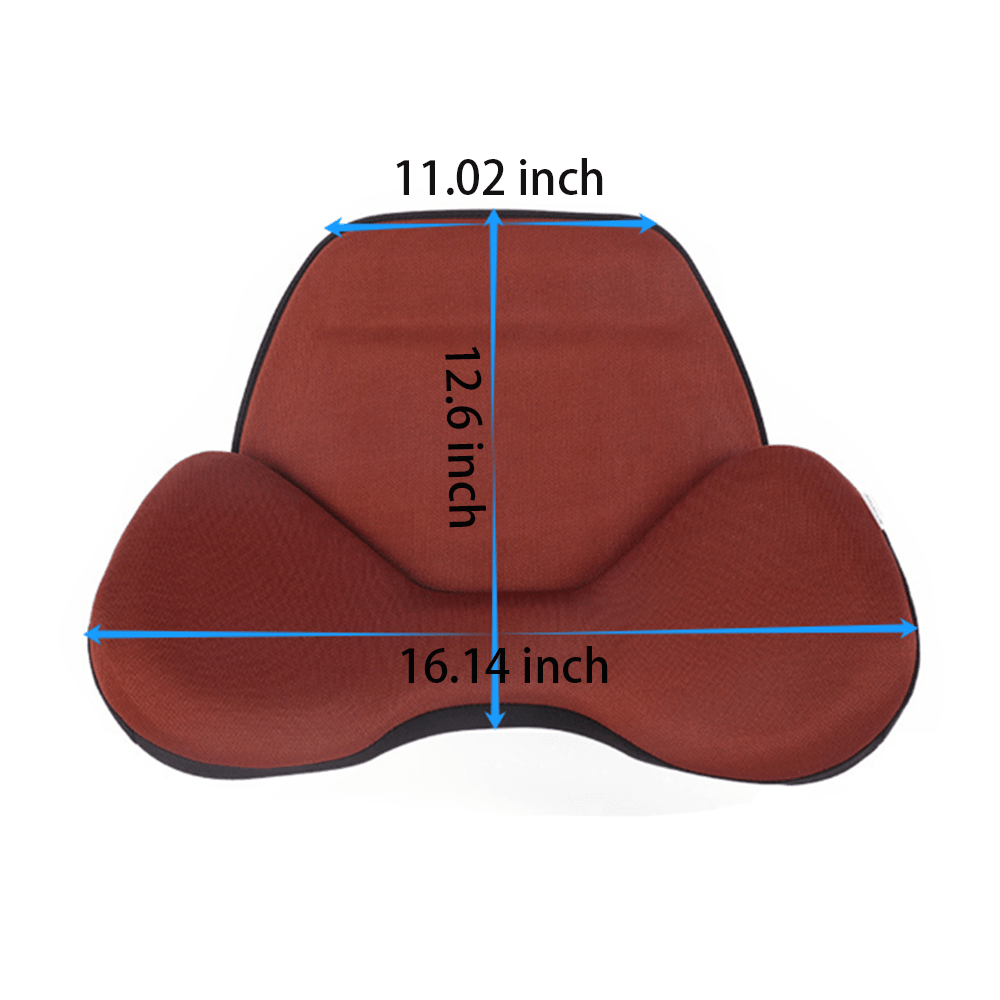 Ergonomic Ice Silk Breathable Lumbar Support Pillow - Fits All Cars