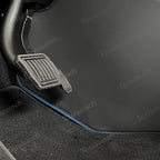 Extended-Length Center Console Side Kick Protection Pads -2-Piece Napa Leather Set for Tesla Model Y Juniper 2025+