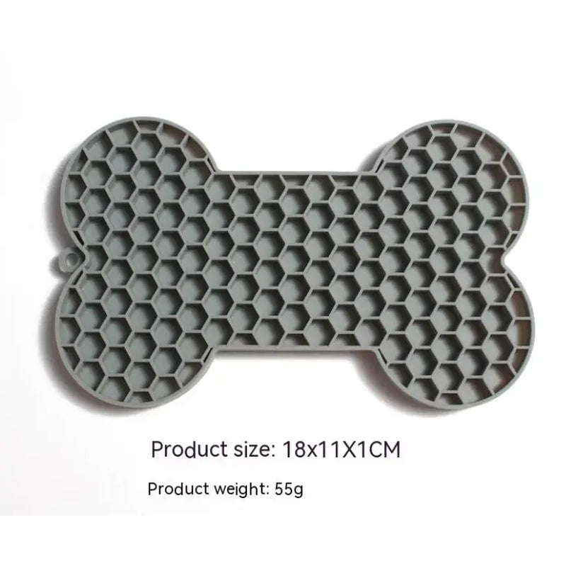 Bone Silicone Dog Lick Mat