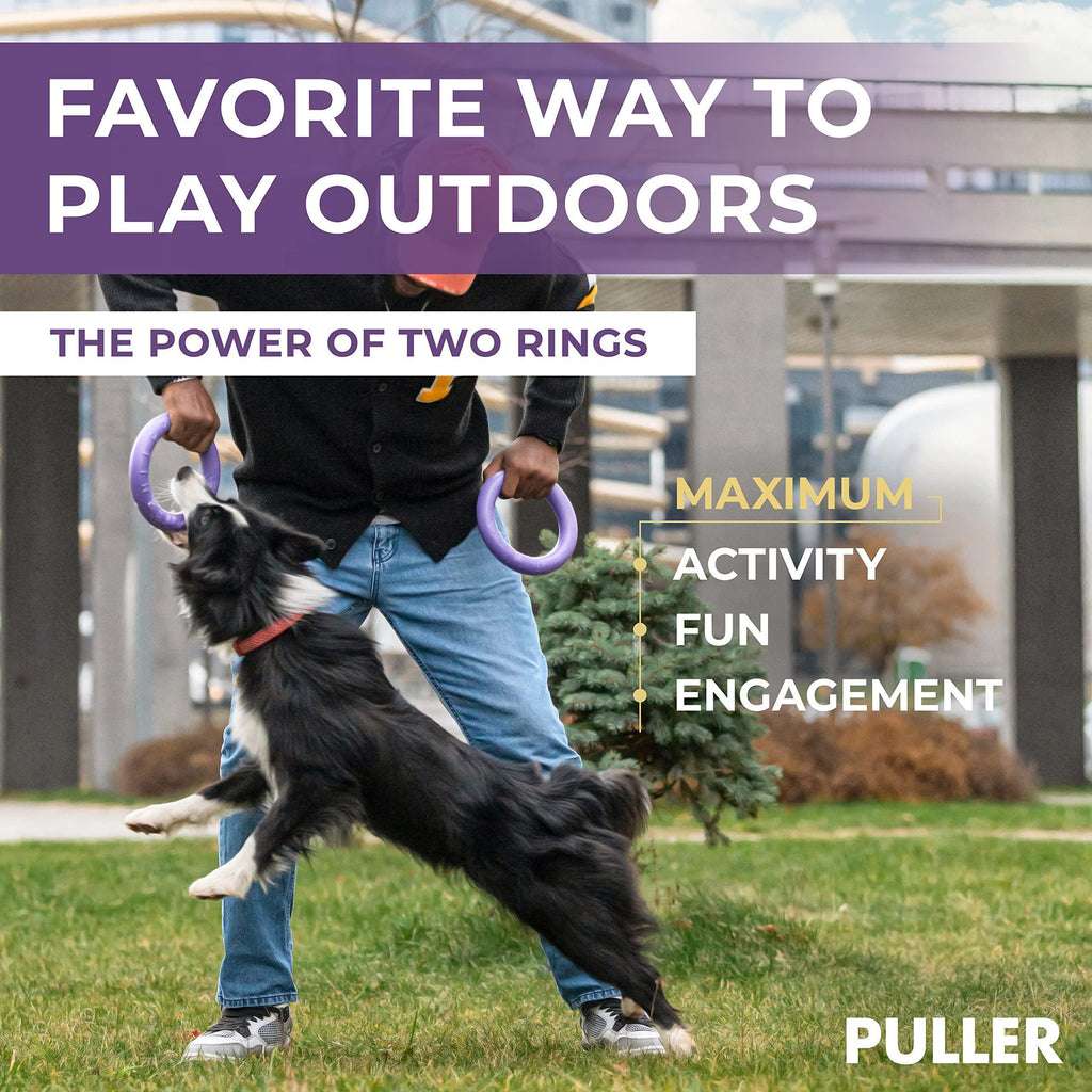 Puller Dog Ring Toy, 2 Rings