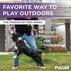 Puller Dog Ring Toy, 2 Rings