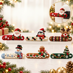 Handcrafted Holiday Friends Door Handle Covers