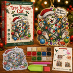 Beginner-Friendly Funny Christmas Pearl Diamond Art Ornament DIY Kit